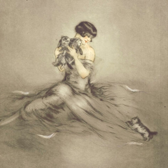 ルイ・イカールの絵画作品　タイトルは、グッドラック・チャーミー